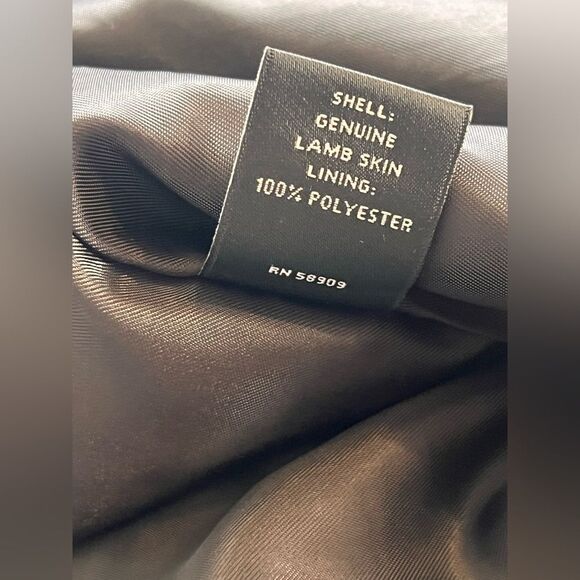 100% Lamb Skin Black/Dark Red Moto Jacket Size 2X - Picture 7 of 10